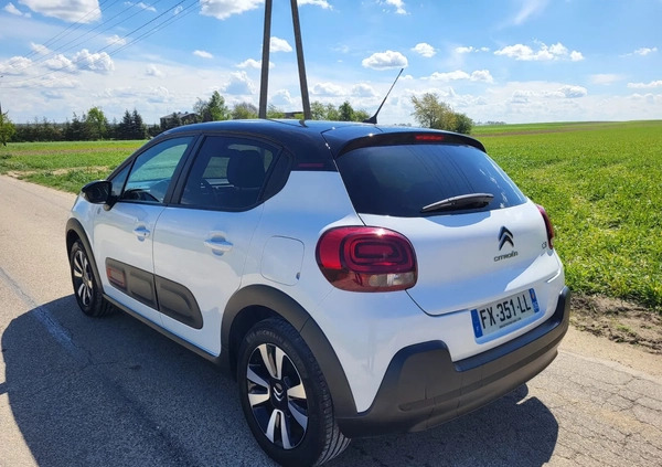Citroen C3 cena 47900 przebieg: 17000, rok produkcji 2021 z Kłobuck małe 326